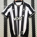 2025/26 Botafogo Home Fans Soccer Jersey 胸前有广告