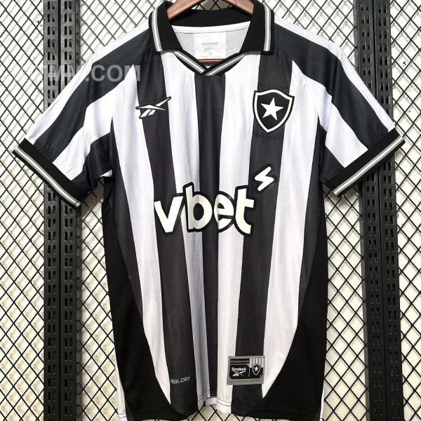 2025/26 Botafogo Home Fans Soccer Jersey 胸前有广告