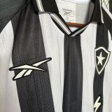 2025/26 Botafogo Home Fans Soccer Jersey 胸前有广告
