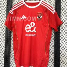 2025/26 Al Ahly Home Red Fans Soccer Jersey 埃及国民