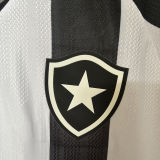 2025/26 Botafogo Home Fans Soccer Jersey 胸前有广告