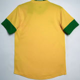2012/13 Brazil Home Yellow Retro Soccer Jersey