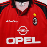1997/98 AC Milan Red Copa Edition Retro Soccer Jersey