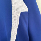 2002 Brazil Away Blue Retro Long Sleeve Soccer Jersey