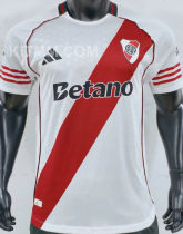 2025/26 River Plate Home White Player Version Soccer Jersey 带 新 胸前广告