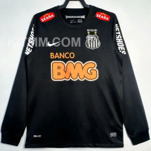2012/13 Santos Black Retro Long Sleeve Soccer Jersey