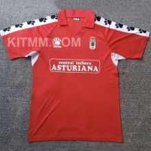 1990/91 Real Oviedo Away Red Retro Soccer Jersey
