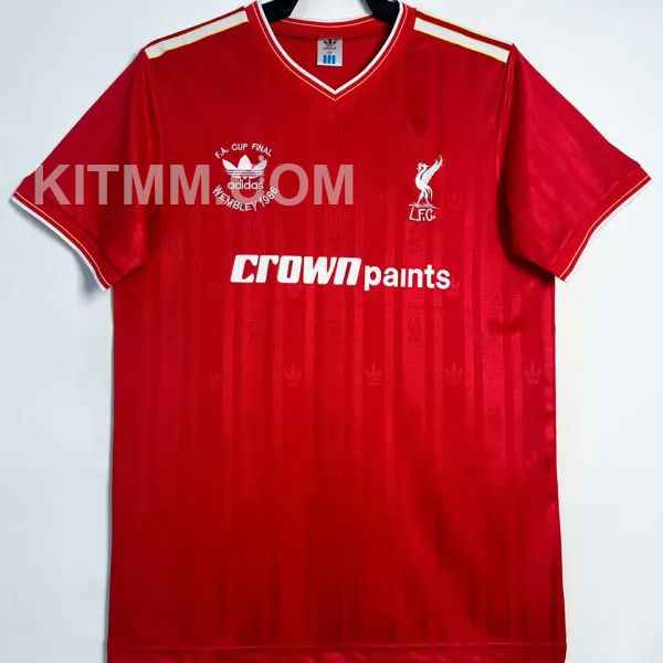 1986/1987 LFC Home Red Retro Soccer Jersey