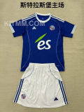 2025/26 Strasbourg Home Blue Kids Soccer Jersey  斯特拉斯堡
