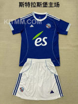 2025/26 Strasbourg Home Blue Kids Soccer Jersey  斯特拉斯堡
