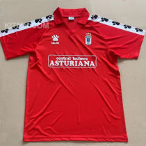 1991/1992 Real Oviedo Away Red Retro Soccer Jersey