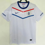 2010 Netherlands Away White Retro Jersey