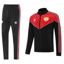 2025/26 M Utd Black Jacket Tracksuit