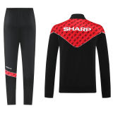 2025/26 M Utd Black Jacket Tracksuit