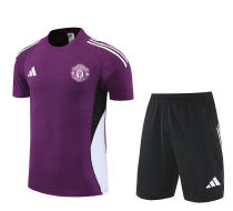 2025/26 M Utd Deep Purple Training Jersey(A Set)