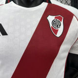 2025/26 River Plate Home White Player Version Soccer Jersey 胸前空白版