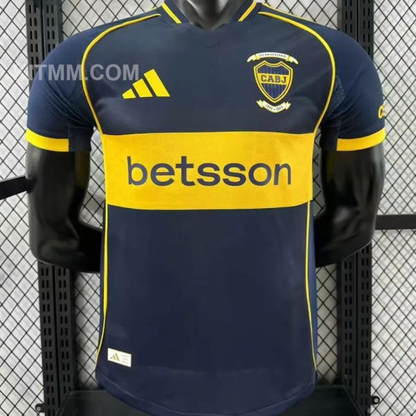 2025/26 Boca 120th Anniversary Edition Player Version Soccer Jersey 不印 右臂和后幅广告