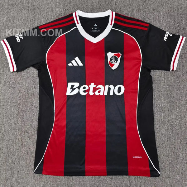 2025/26 River Plate Away Fans Soccer Jersey 带胸前广告