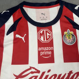2025/26 Chivas Home Red White Women Soccer Jersey  女