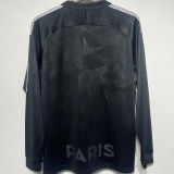 2017/18 PSG Third Black Retro Long Sleeve Soccer Jersey