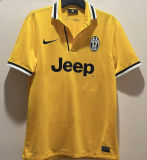 PIRLO #21 JUV Third Yellow Retro Soccer Jersey 2013/14 ★★