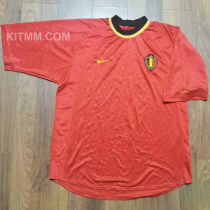 2000 Belgium Home Retro Soccer Jersey