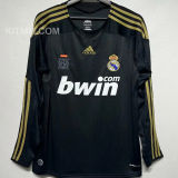 2009/10 RM Away Black Retro Long Sleeve Jersey