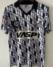 1990 Santos Black White Retro Soccer Jersey