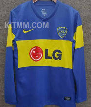 2011/12 Boca Home Blue Retro Long Sleeve Soccer Jersey