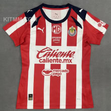 2025/26 Chivas Home Red White Women Soccer Jersey  女