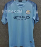 2018/2019 Man City Home Blue Retro Jersey