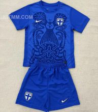2025/26 Finland Away Blue Kids Soccer Jersey