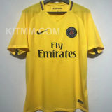 2017/18 PSG Away Yellow Retro Soccer Jersey