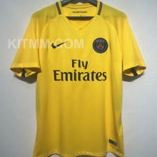 2017/18 PSG Away Yellow Retro Soccer Jersey