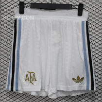 2024/25 Argentina 50th Anniversary Player Version White Shorts Pants 球员版