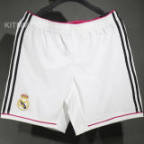 2014/2015 RM Home White Retro Player Version Shorts Pants 球员版