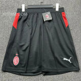2025/26 AC Milan Home Black Short Pants