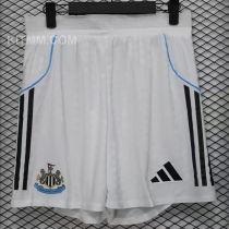 2025/26 Newcastle White Player Version Shorts Pants 球员版