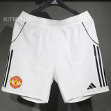 2025/26 M Utd White Player Version Shorts Pants  (A+球员版)