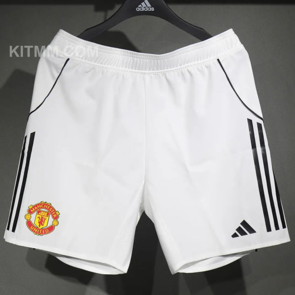 2025/26 M Utd White Player Version Shorts Pants  (A+球员版)