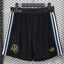 2024/25 Argentina 50th Anniversary Player Version Black Shorts Pants 球员版