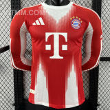 2025/26 BFC Home Red Player Version Long Sleeve Soccer Jersey