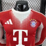 2025/26 BFC Home Red Player Version Long Sleeve Soccer Jersey