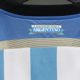 2014 Argentina Home Retro Player Version Soccer Jersey