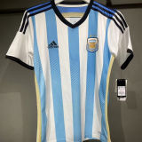 2014 Argentina Home Retro Player Version Soccer Jersey