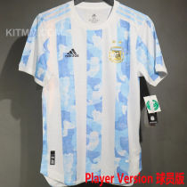 2021 Argentina Home Player Version Retro Soccer Jersey