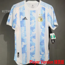 2021 Argentina Home Player Version Retro Soccer Jersey