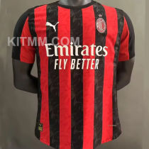 2025/26 AC Milan Home Player Version Soccer Jersey