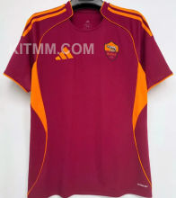 2025/26 Roma 1:1 Quality Home Red Fans Soccer Jersey