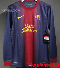 2012/13 BA Home Retro Player Version Long Sleeve Soccer Jersey 球员版